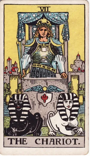 The The Chariot tarot card