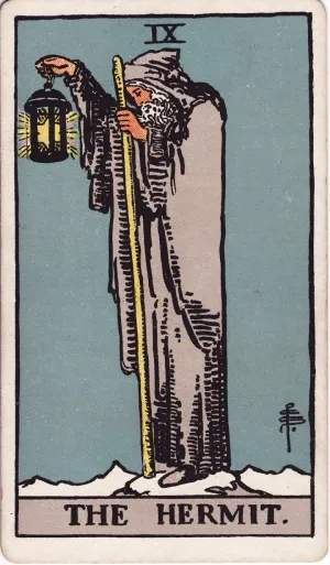 The The Hermit tarot card