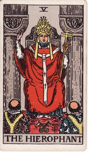 The The Hierophant tarot card