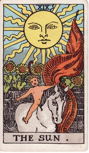 The The Sun tarot card