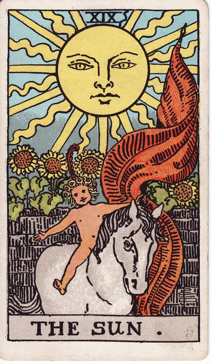The The Sun — Rider-Waite-Smith tarot card