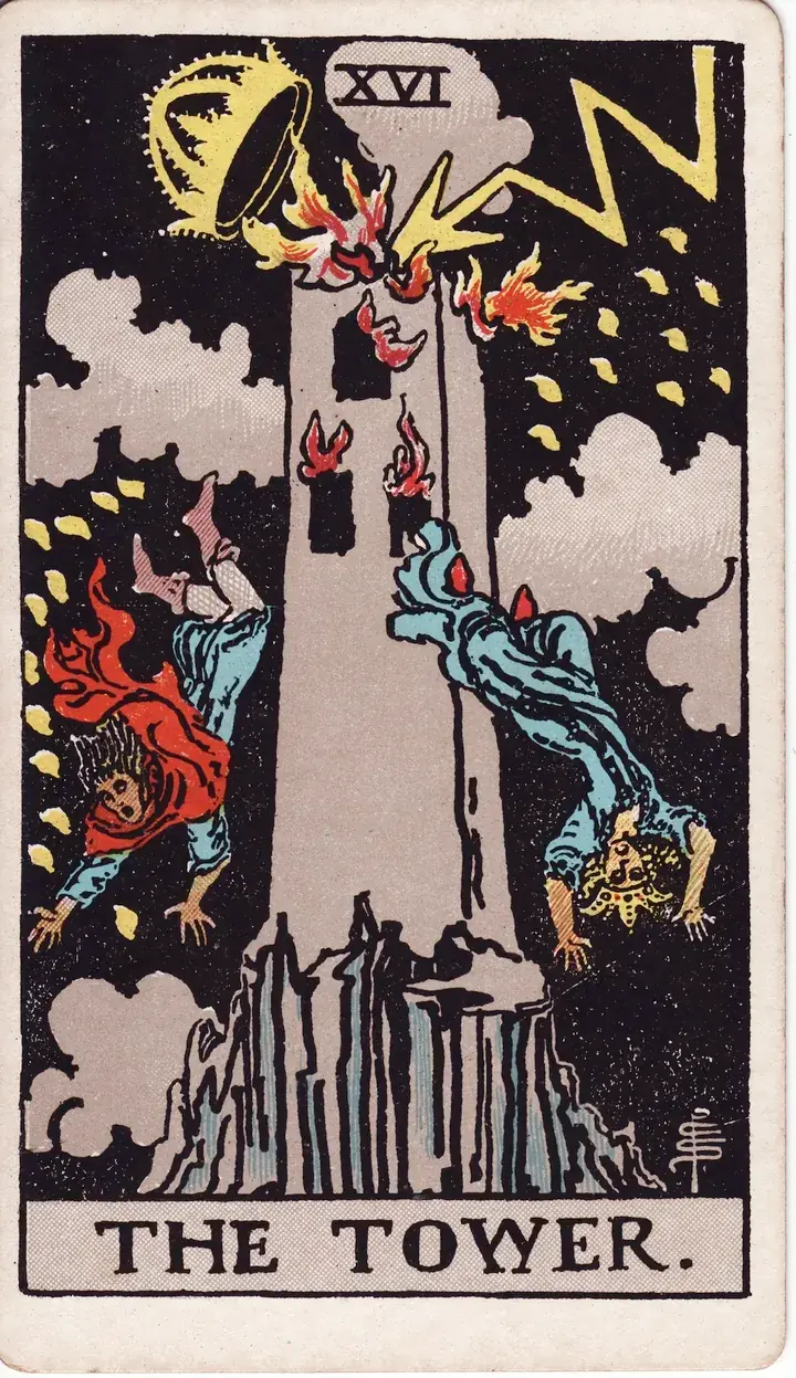 The The Tower — Rider-Waite-Smith tarot card