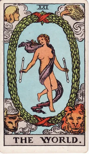 The The World tarot card